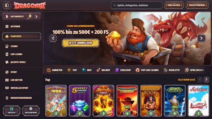 Un aperçu de dragonia casino login
