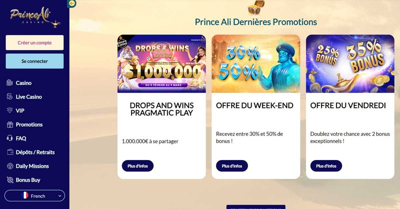 Guide de prince ali casino