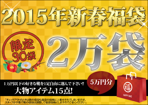 2015年！新春2万円福袋！！ランジェリーやコス+靴の福袋！