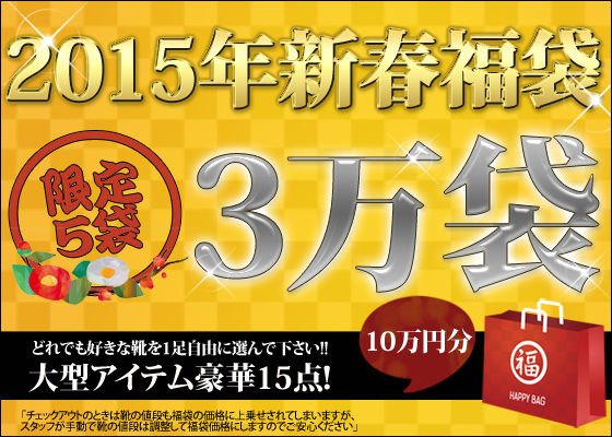 2015年！新春3万円福袋！！ランジェリーやコス+靴の福袋！