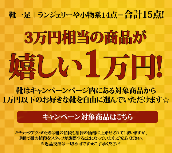 2015年！新春1万円福袋！！ランジェリーやコス+靴の福袋！